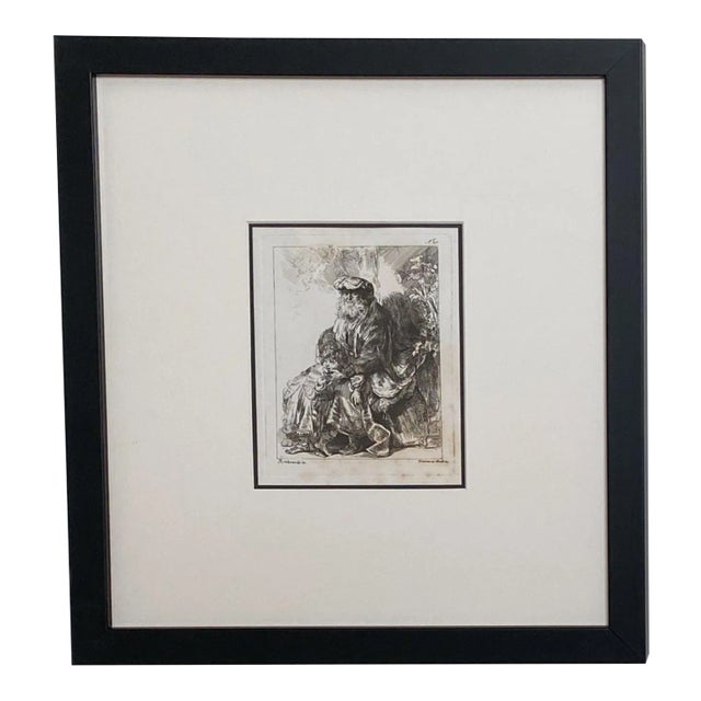 Late 18th Century Rembrandt Etching #20, by Francesco Novelli For Sale
