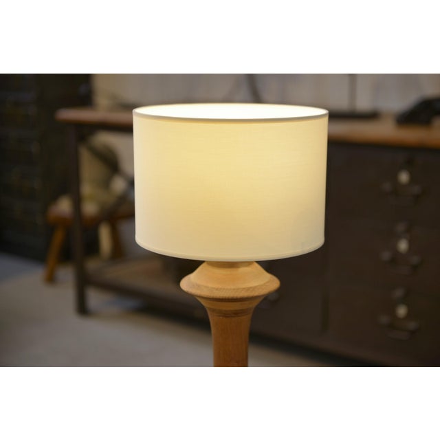 Vintage Oak Table Lamp, 1950s, in Very Good conditions. Designed 1950 to 1959 European Plug (up to 250V).The wiring of...
