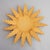 Wood Mid Century French Giltwood Sunburst Convex Mirror For Sale - Image 7 of 8