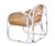 Matthew Izzo Home Latitude Mid-Century Modern White Bamboo Caned Lounge Chair For Sale In New York - Image 6 of 6