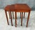 American Late 20th Century Set of 3 Inlaid Mahogany Nesting Tables For Sale - Image 3 of 18