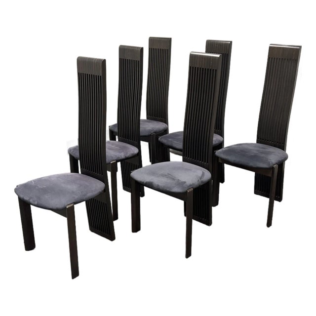 Pietro Costantini for Ello Furniture Italian Dining Chairs, Vintage Set of Six For Sale