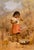 Alice Coutts –Young Native American Pomo Girl W/Her Chicks-19th C. Oil Painting For Sale - Image 4 of 13