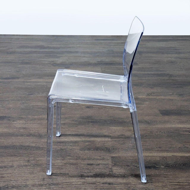 Modern Cb2 Bolla Clear Acrylic Dining Chair For Sale - Image 3 of 8
