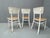 Brown Wooden Kitchen Chairs, Czechoslovakia, 1950s, Set of 3 For Sale - Image 8 of 15