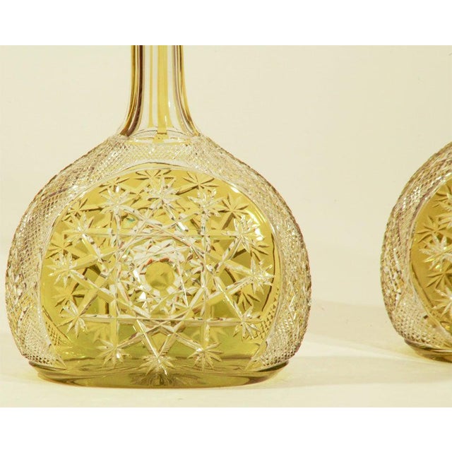 Pair of Baccarat Handblown Crystal "Tsar" Decanters17" Tall Chairish