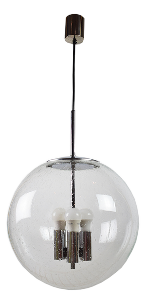 Large Space Age Pendant Lamp from Glashütte Limburg, 1970s