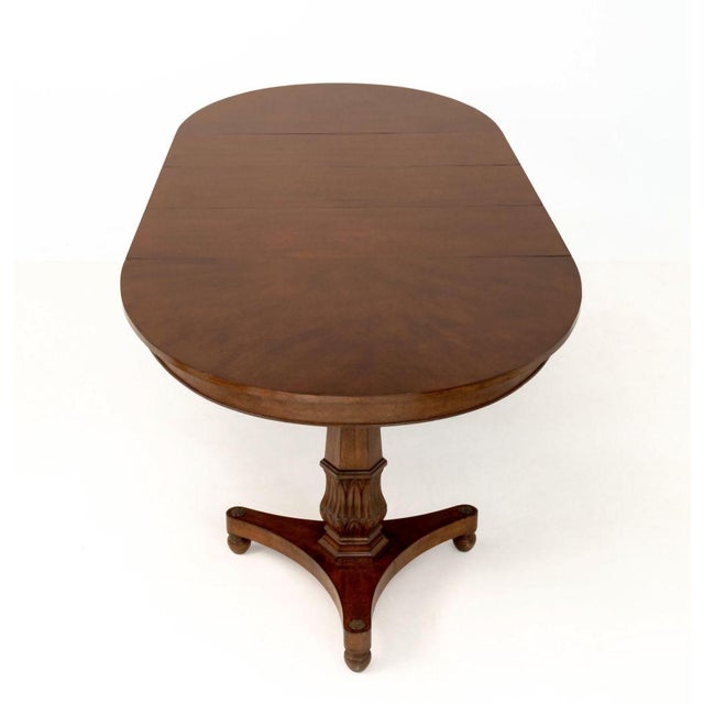 Regency Style Twin Pedestal Extending Dining Table For Sale - Image 11 of 11