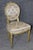Wood Pair French Louis XVI Style Painted Side Chairs For Sale - Image 7 of 13