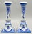 Dutch Delft Chinoiserie Candle Holders, a Pair For Sale - Image 6 of 8