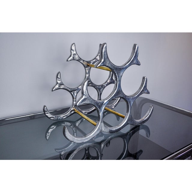1980s Brutalist Bottle Rack by Art3, 1980 For Sale - Image 5 of 8
