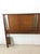 Mid Century Modern Full Size Walnut Headboard With Turned Wood Frame For Sale - Image 4 of 17