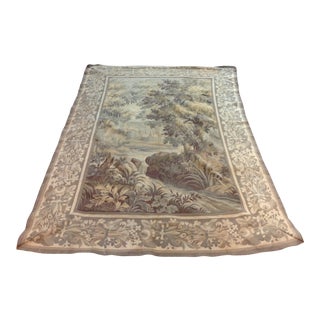 Antique French Woven Tapestry For Sale
