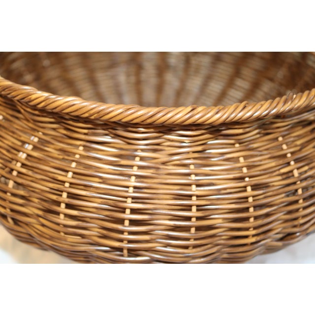 Mediterranean Resin Wicker Woven Bowl For Sale - Image 3 of 3
