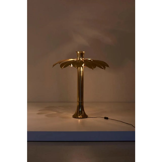 Brass Rhubarb Floor Lamp by Tommaso Barbi, 1970s For Sale - Image 6 of 11