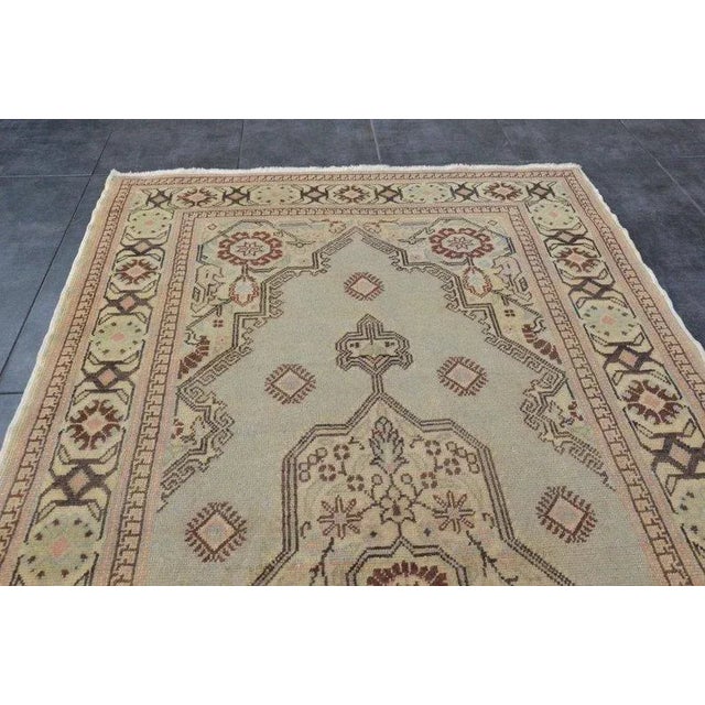 1960s Small Vintage Tribal Carpet For Sale - Image 9 of 11