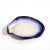 Ceramic Mid-Century Abstract Blue & White Oyster Form Ceramic Plate Signed Pol Chambost For Sale - Image 7 of 12