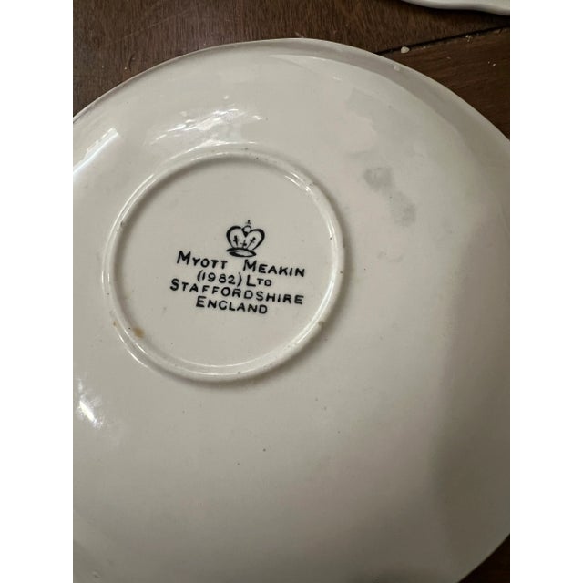 1980s Vintage Blue Country Scene by Myott Meakin Staffordshire Set- 10 Pieces For Sale - Image 9 of 12