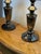 Metal Mid 20th Century Japanese Black Bronze Japanese Etched Table Lamps, Pair For Sale - Image 7 of 12