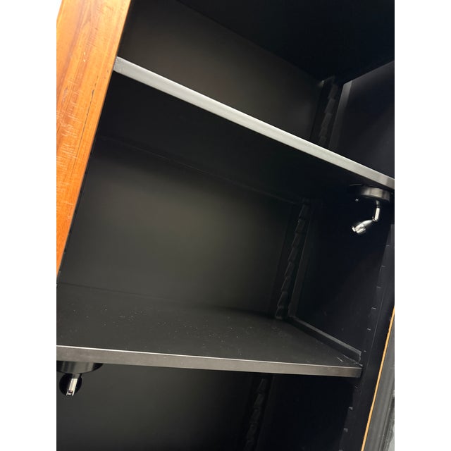 Wood Jameson Small Cabinet With Interior Lights For Sale - Image 7 of 12