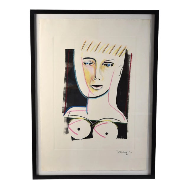 Patrick Wadley Signed Nude Etching For Sale