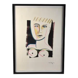 Patrick Wadley Signed Nude Etching