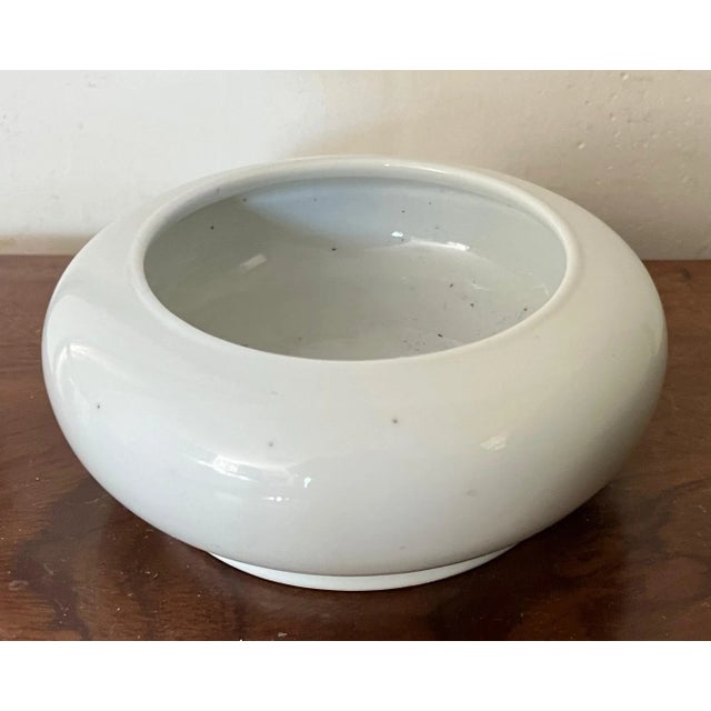 19th Century Antique 19th Century Chinese Blanc De Chine Monochrome Porcelain Brush Washer Coupe For Sale - Image 5 of 13