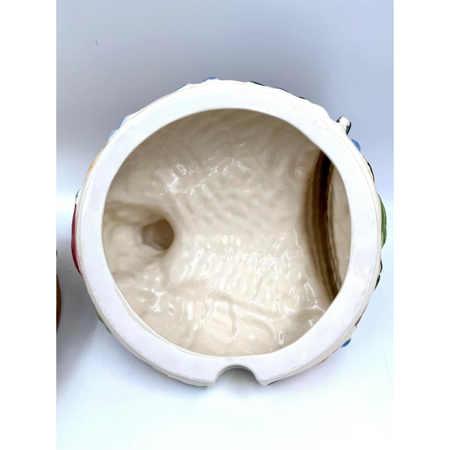 1990s Majolica Style Turkey Tureen Centerpiece With Lid and Ladle For Sale - Image 10 of 12