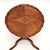 1930s Antique Figured Walnut Pie Crust Wine Table, 1930 For Sale - Image 5 of 7