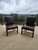 English Pair of Classic Leather Armchairs For Sale - Image 3 of 9