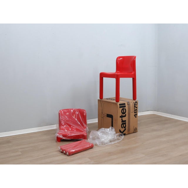 Plastic Model 4875 Chairs by Carlo Bartoli for Kartell, 1970s, Set of 2 For Sale - Image 7 of 7