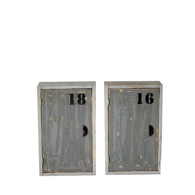 Vintage Industrial Wall Unit For Sale