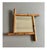 Rustic Facet Cut Glass Mirror with Bamboo Frame, France, 1940s For Sale - Image 8 of 8