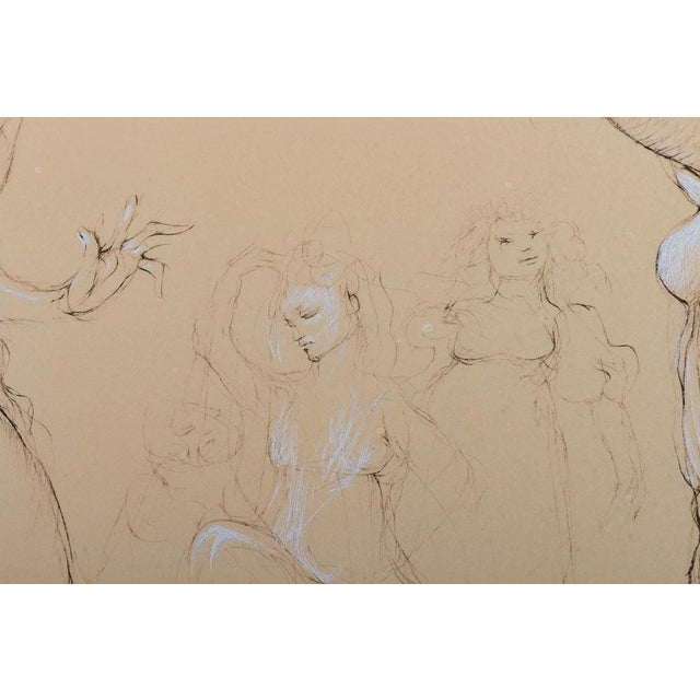 Léonor Fini, Figurative Composition, 20th Century, Lithograph For Sale - Image 4 of 9