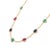 This is part of Chairish’s Fine Jewelry assortment. Multi Gemstone Necklace in 18K Gold studded with octagon cut emerald,...