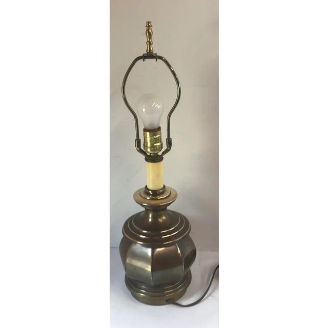 Vintage Tell City Brass Table Lamp For Sale In Dallas - Image 6 of 9