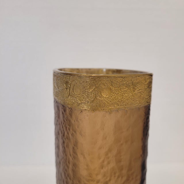 Art Nouveau Glass and Ormolu Vase by Victor Saglier, France, 1890 For Sale - Image 12 of 18