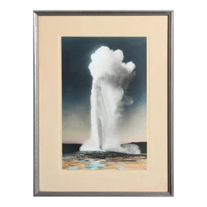 Old Faithful, Yellowstone (1905), Frank Jay Haynes Etching