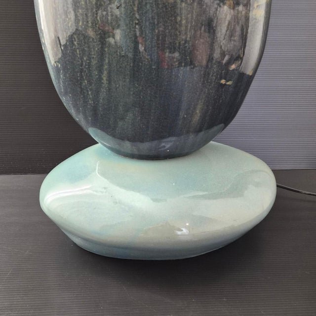 Ceramic Vintage Pebble Lamp in Ceramic by Francois Chatain, 1970s For Sale - Image 7 of 13