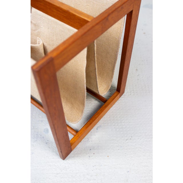 Vintage Teak Newspaper Stand by Aksel Kjersgaard, 1960s For Sale - Image 6 of 11
