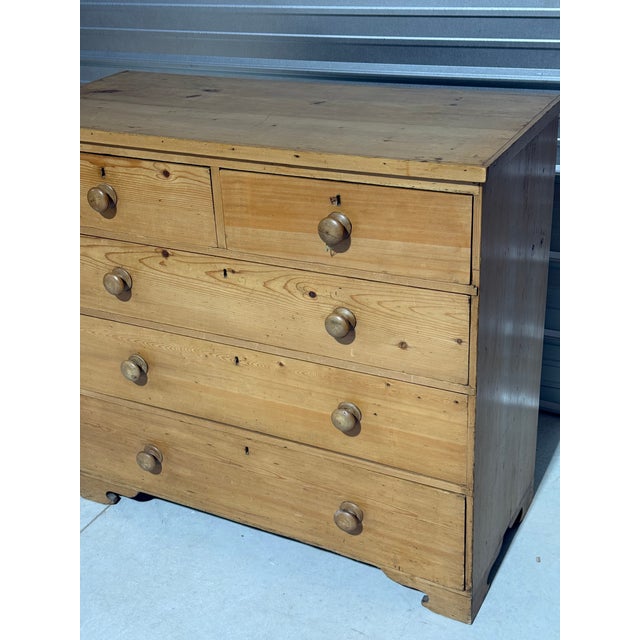 Late 19th Century Antique Pine Two Over Three Drawers - Chest of Drawers From England For Sale - Image 5 of 18