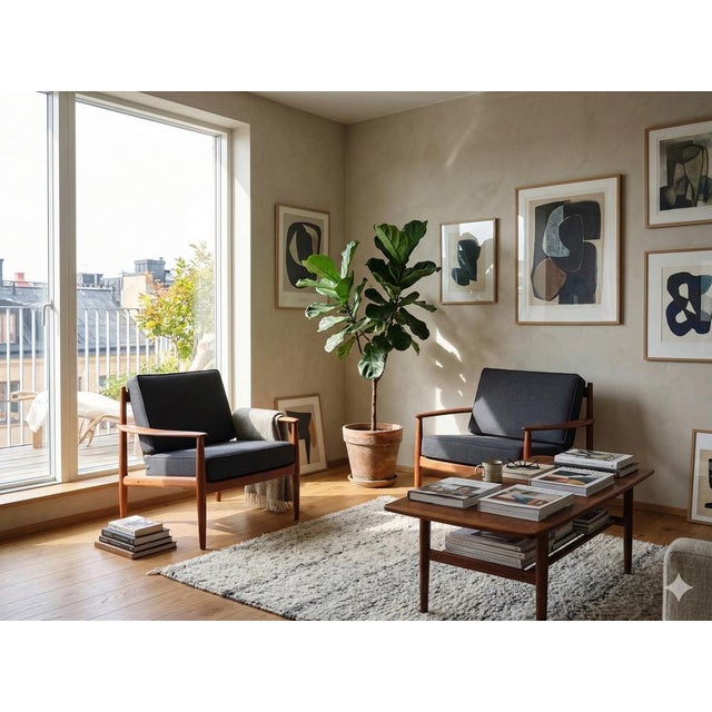 1960s Teak Lounge Chairs by Grete Jalk for France & Søn, 1960s, Set of 2 For Sale - Image 5 of 17