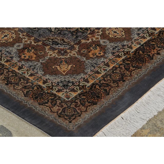 Late 20th Century Rug & Kilim’s Modern Turkish Rug With Stately Central Medallion in Brown Hues For Sale - Image 5 of 9