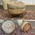 Art Deco pouf from the 1930s - D=50cm H=43cm