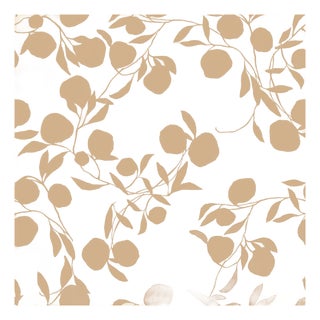 Sample - Pomegranate Wallpaper by Susan Hable in Sand For Sale