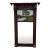 Antique Early 19th Century Federal Style Reverse Painted Trumeau Mirror For Sale