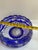 Mid 20th Century Czech Bohemian Cobalt Blue Cut to Clear Crystal Centerpiece Bowl For Sale - Image 16 of 18