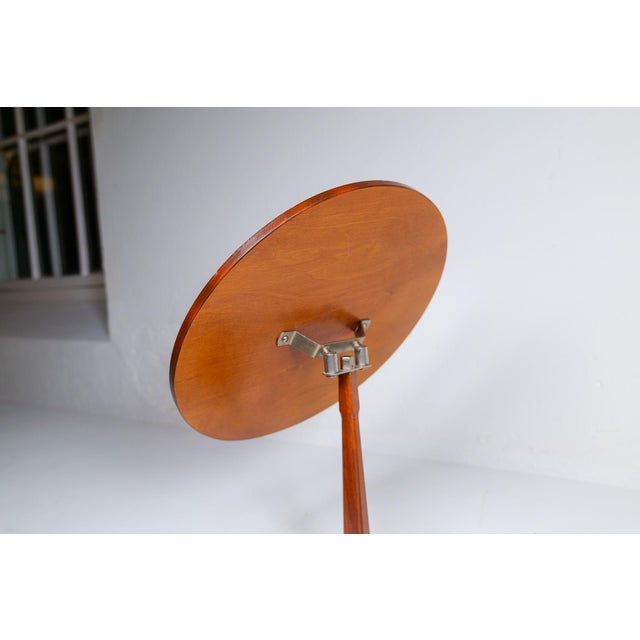 Art Deco Table Mirror in Walnut and Glass, 1940s For Sale - Image 9 of 18