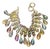 1960s High End Ab Teardrop Bracelet With Faceted Swavarski Crytals on Woven Polished Mesh Chain For Sale