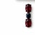 Portuguese Black and Red Earrings, Set of 2 For Sale - Image 3 of 6